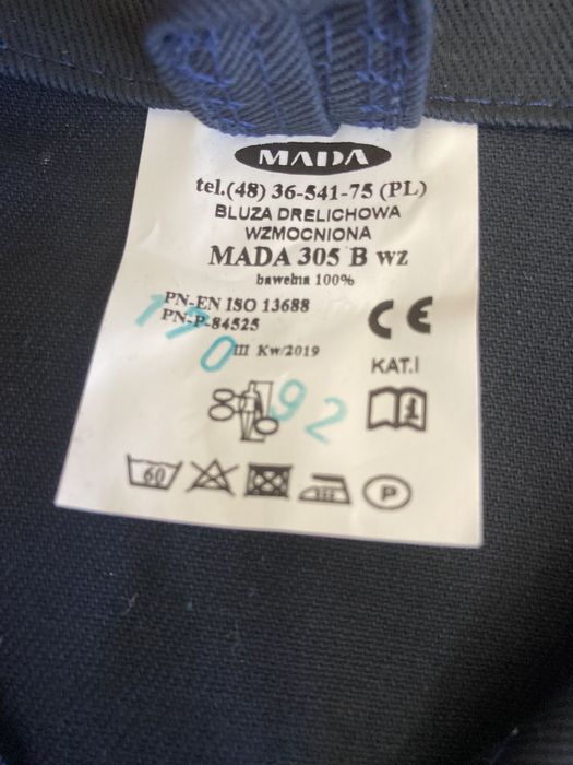 Garnitur roboczy MADA 305 B wzmacniany