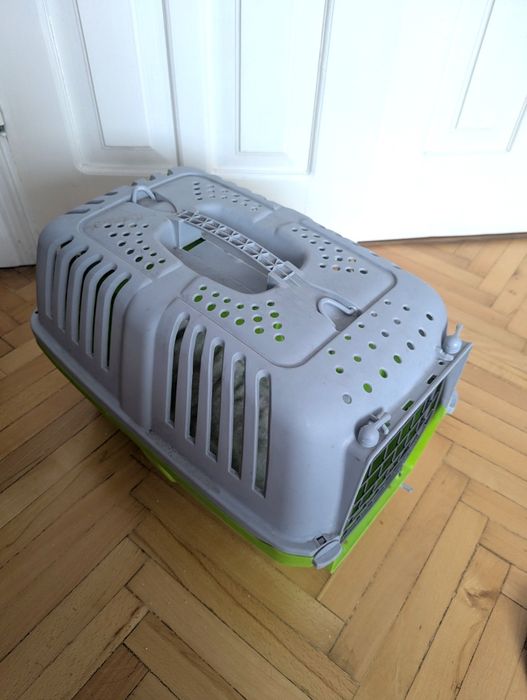 Переноска для котів, собак, тварин, залізні дверцята