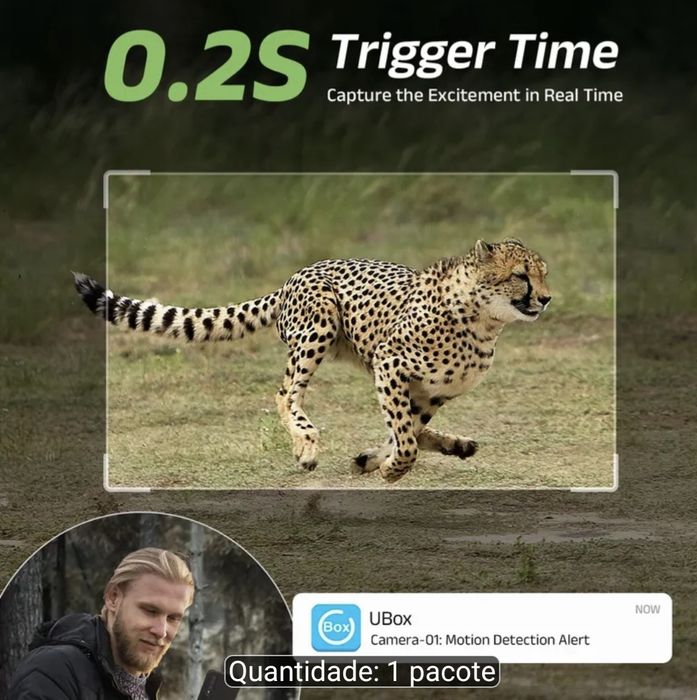 Câmera de caça 4g imagem 4k