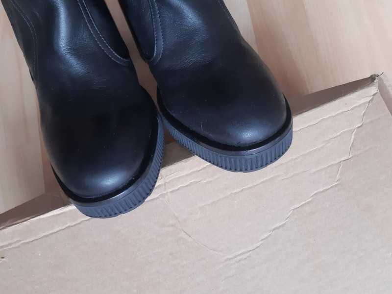 ZARA botki roz. 38 skóra!!