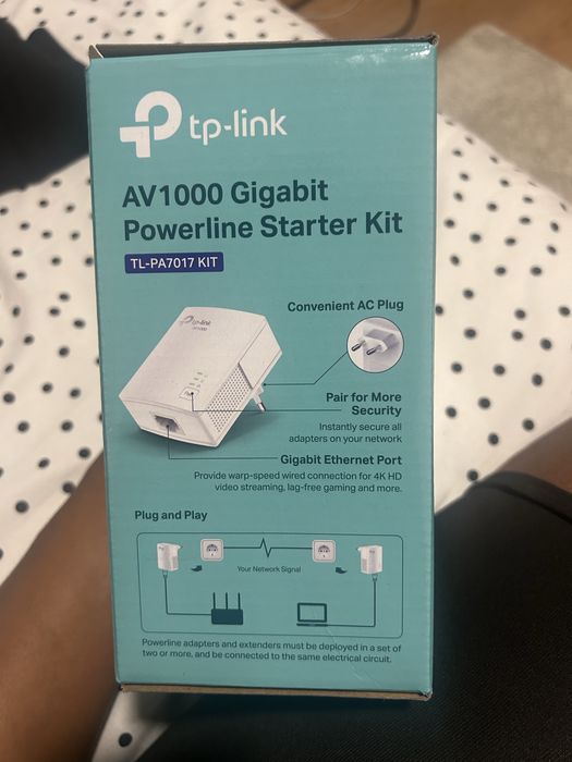 Adaptador Powerline Ethernet como novo