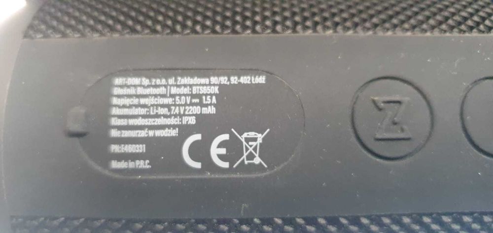 Głośnik BT X-Music Super Power 20W BTS650 K-Madej Gorlice Mickiewicza-