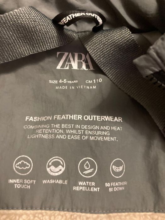 Куртка пуховик zara 110