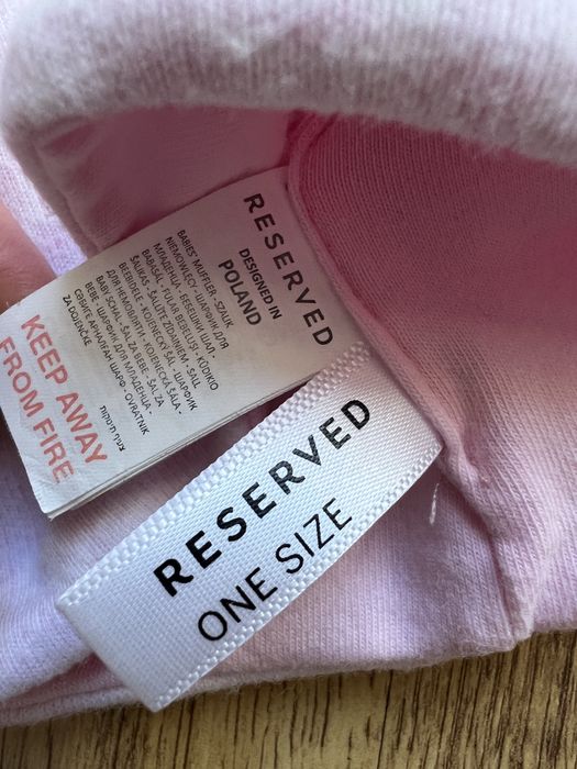 Zestaw jesienny niemowlęcy Reserved komin i czapka  9-12 m