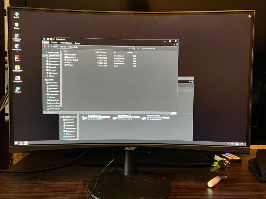 Компʼютер Nvidia 970 i-5 7500, монітор Acer 180 гц