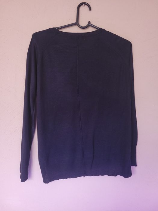 Granoatowy sweterek cienki zara knit