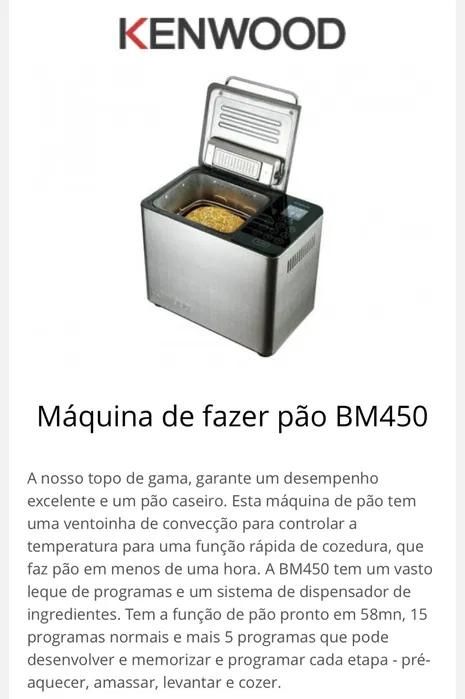 Máquina de pão kenwood BM450