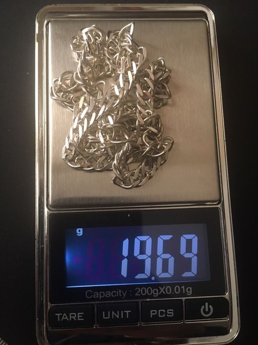 Piękny męski łańcuszek wykonany ze srebra próby 925 polecam !!!