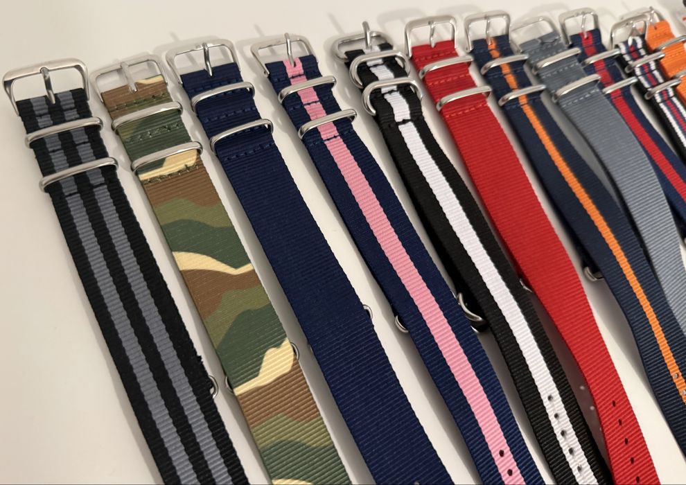 Nowe: 16x pasek NATO i inne 22 mm + bransoleta 20 mm