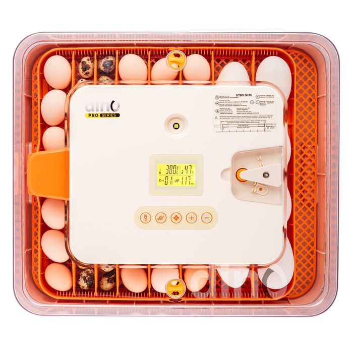 Inkubator WYLĘGARKA automatyczna DINO PRO 56 jaj kaczek gęsi 12V 230V