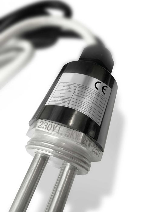 Grzałka Elektryczna 2000W + 1500W, 5/4" z Certyfikatem CE destylator