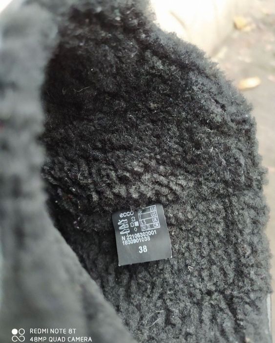 Ecco 38 ботинки жіночі зимові чоботи сапоги черевики зима взуття ессо