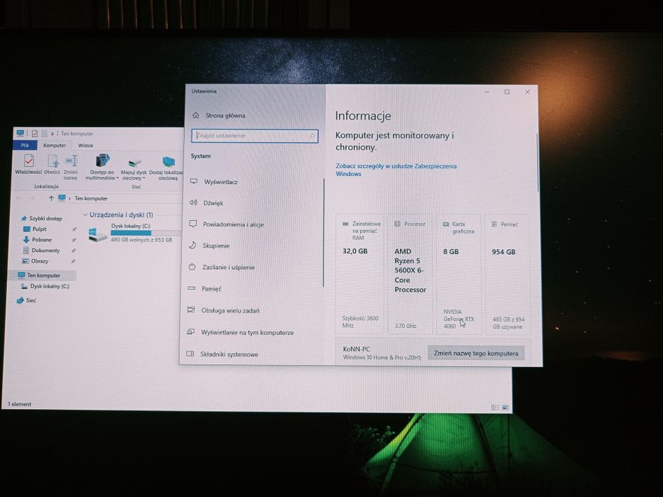 RTX 4060 8GB / Ryzen 5 5600X / 32GB RAM / 1TB NVMe – Mocny Gaming PC