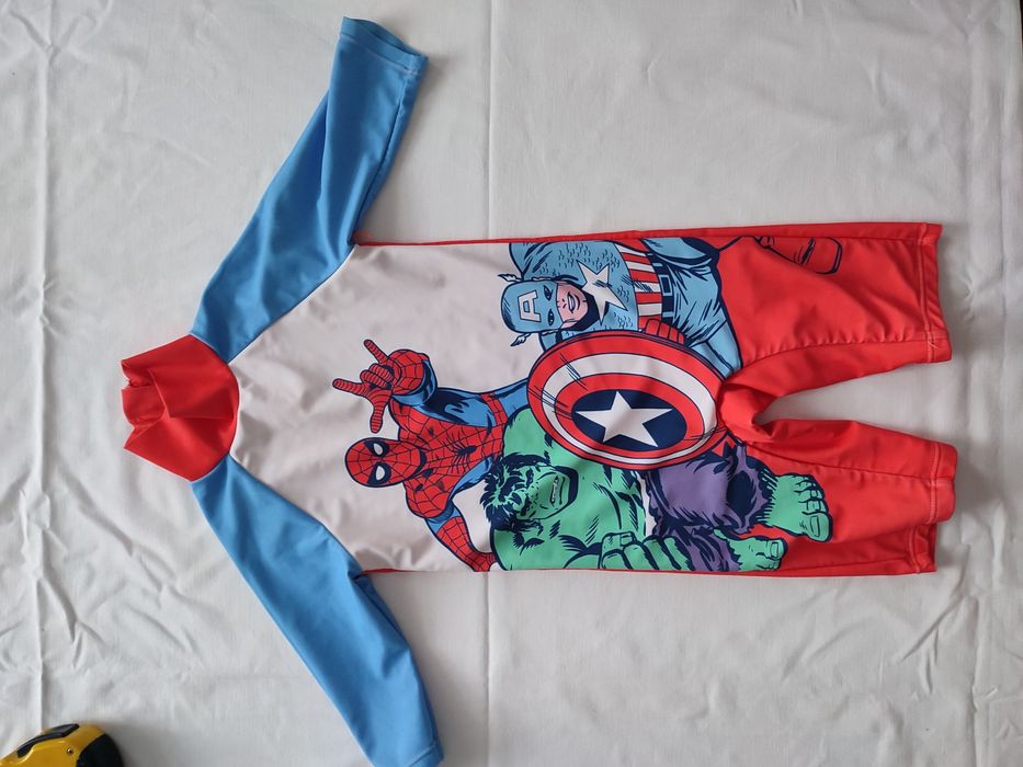 Kombinezon kostium kąpielowy Spiderman rozmiar 86-92 Primark
