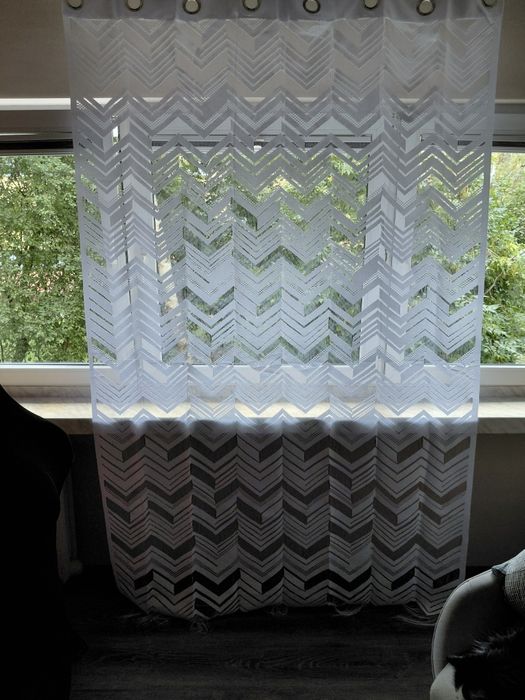 Firana żakardowa na przelotkach  150 x 250 - nowa z metką