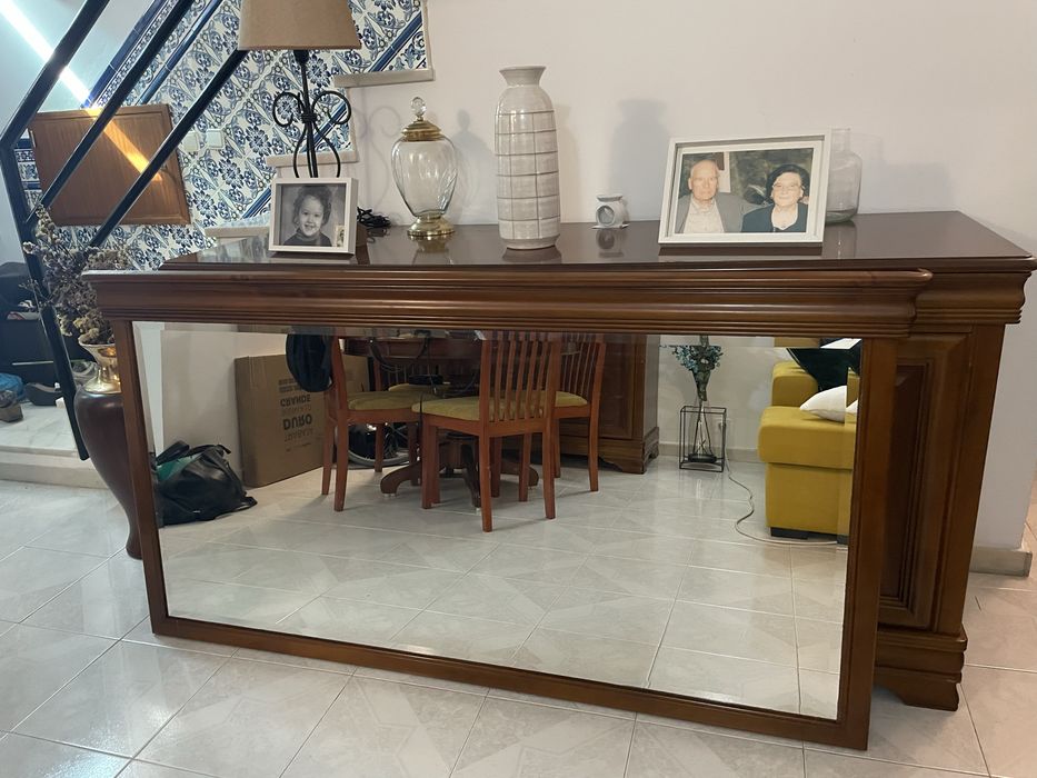 Espelho de Parede Grande 180x90 cm – Moldura em Madeira