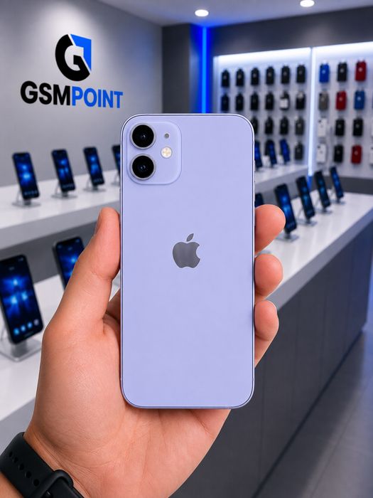 Apple iPhone 12 mini 64GB purple  (fioletowy)  stan bdb, nowa bateria 100% GW6MSC