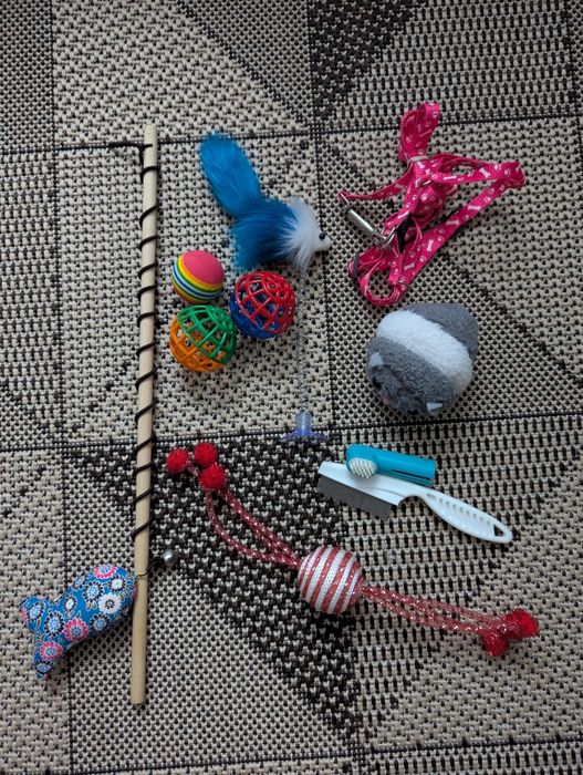 Повідок поводок розчіска расческа игрушки для котиков мышка