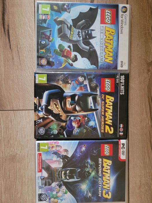 Zestaw 3 gier PC DVD Batman
