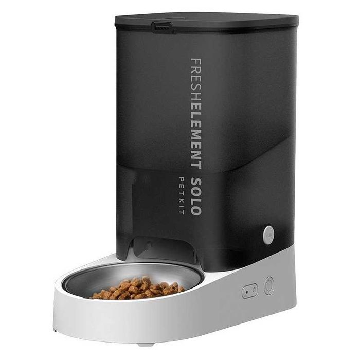 Смарт годівниця PETKIT Fresh Element SOLO Smart Pet Feeder 3 л Wi-Fi, резервне живлення, темно-сіра