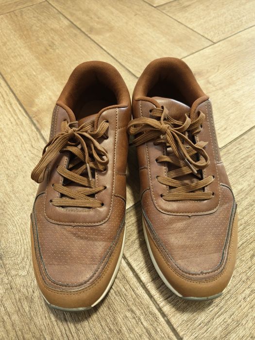 Buty skórzane brązowe 43