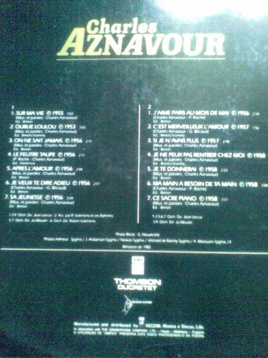 Charles Aznavour - 4 LPs