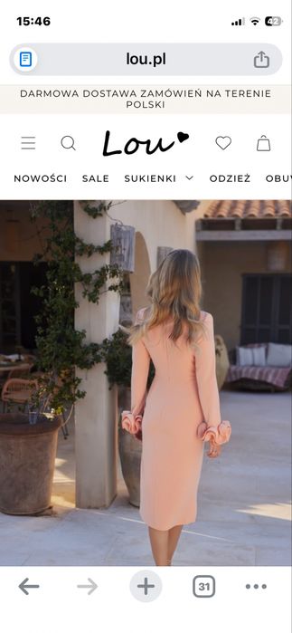 Elegancka sukienka z Lou infinity