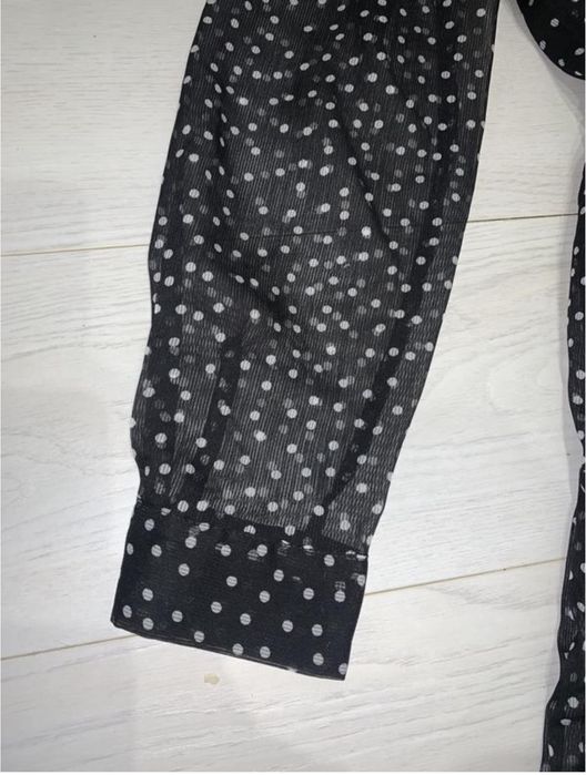 Довге плаття сукня в горошок під пояс шифонове next 10 s-m