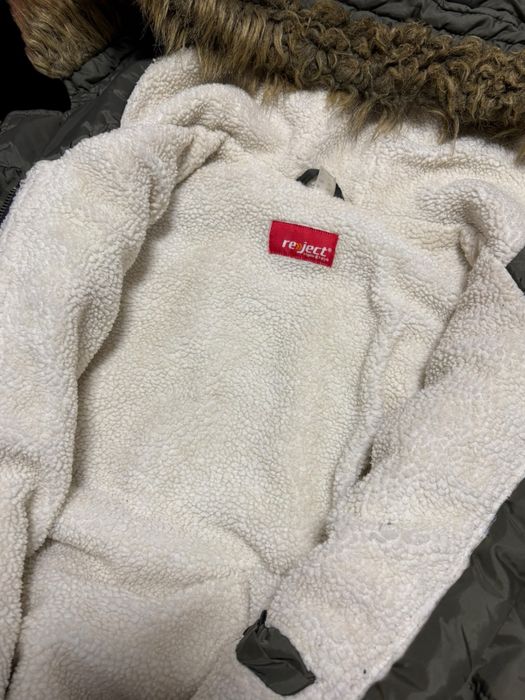 Бомбер з хутром, аляска, y2k, archive, vintage, japanese, fur