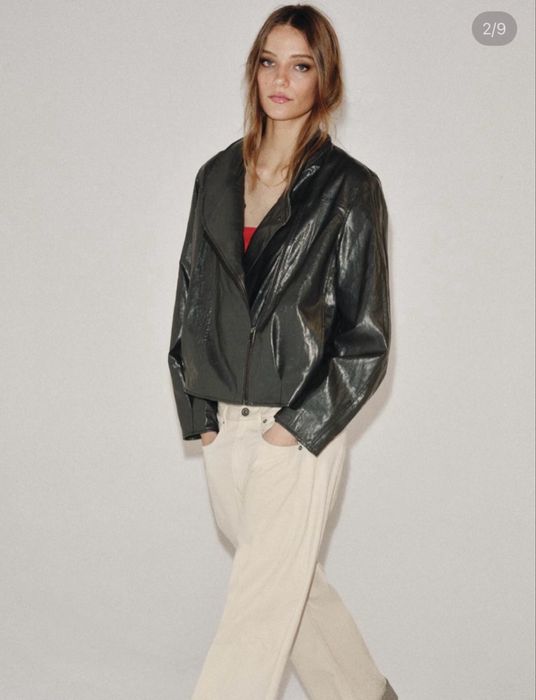 Зара ZARA Куртка косуха кожанка оригінал