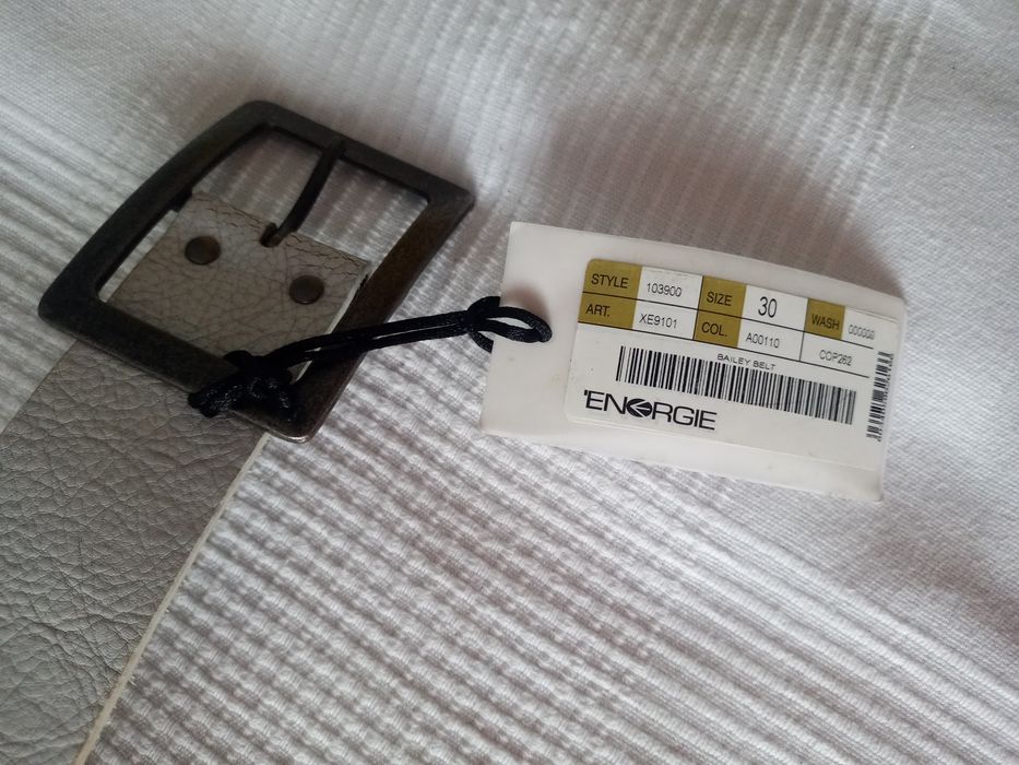 Pasek skorzany nowy.