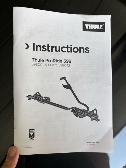Thule barras e suportes de bicicleta