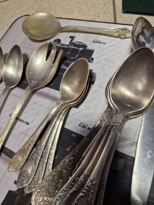 Komplet sztućców platerowanych lata 60-70 ZSRR