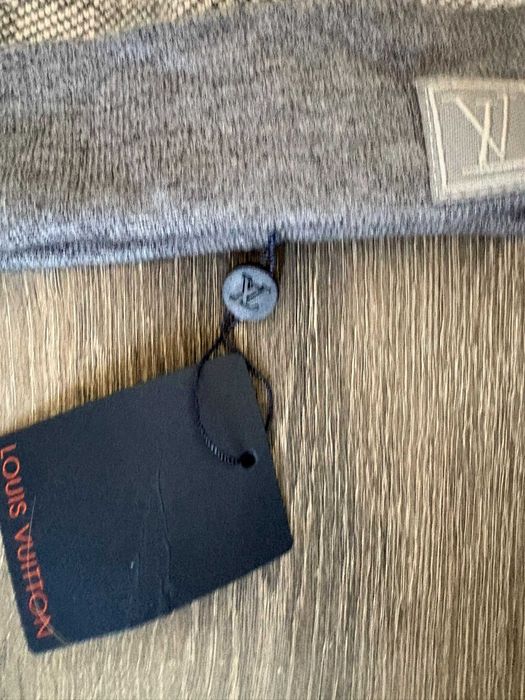 czapka szara louis vuitton