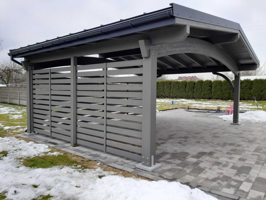 Wiata garażowa drewniana ITALIA 6M BSH