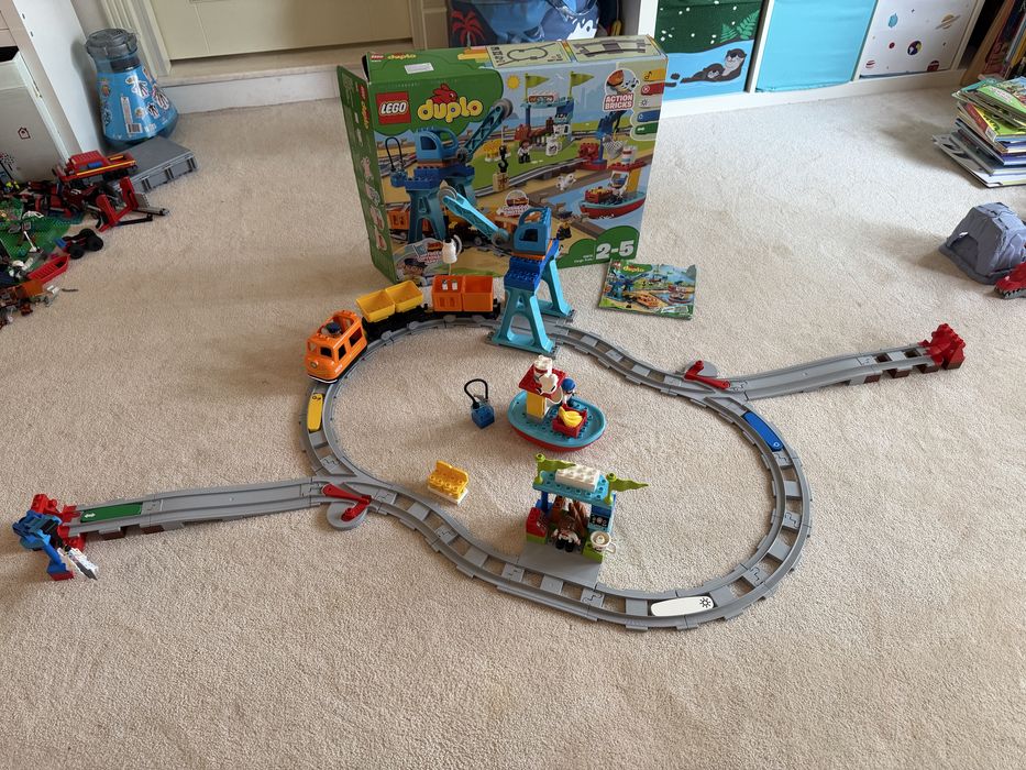 Лего дупло Вантажний потяг lego duplo поезд поїзд