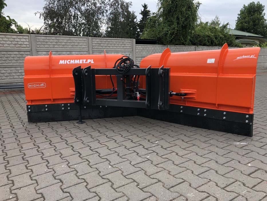 Pług odśnieżnym spych do śniegu strzałka byk sterowany hydraulicznie