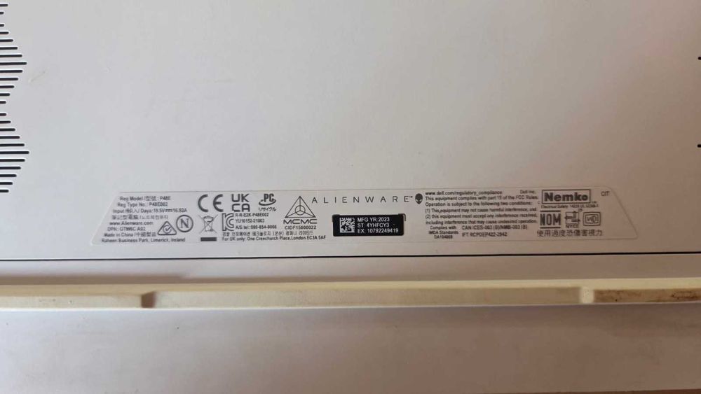 Alienware x17 R2 i9-12900HK RTX 3080 Ti 64GB