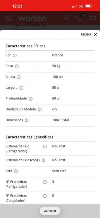 Frigorifico apenas com 2 anos