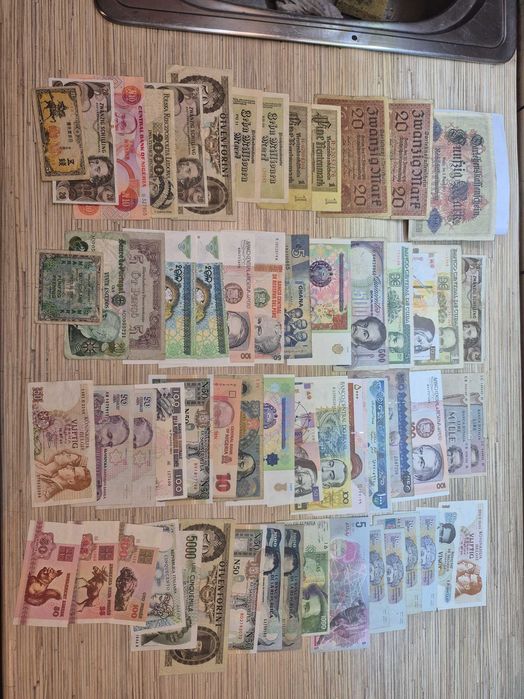 Starocie duży zestaw banknotów wysyłka gratis