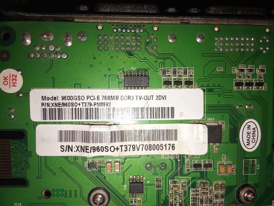 GeForce 9600GSO 768mb