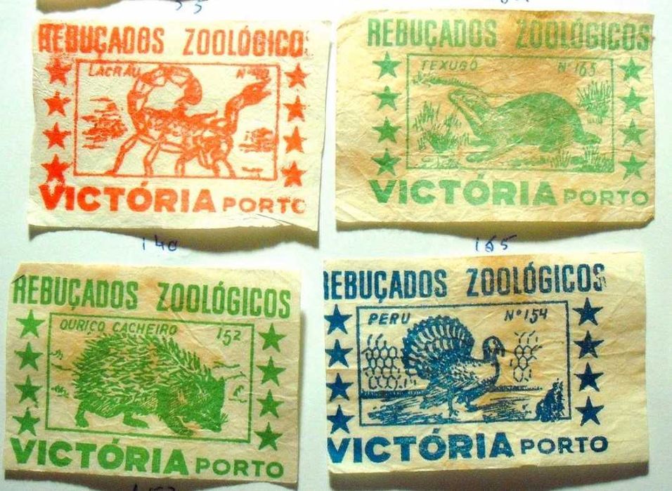 16 cromos de Rebuçados Vitória Zoológicos- Porto **