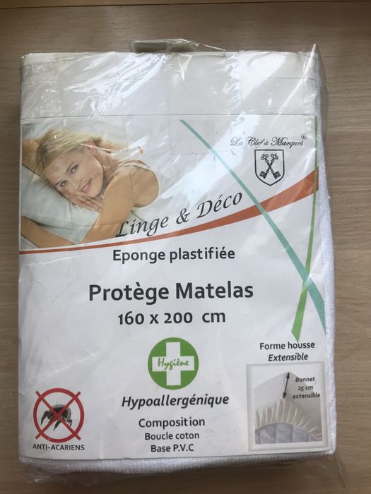 Prześcieradło wodoodporne ochraniacz 160x200 cm La Clef a Margues