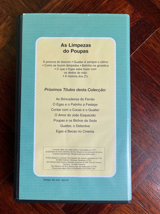 VHS Rua Sésamo: As limpezas do Poupas (RTP, 1998)