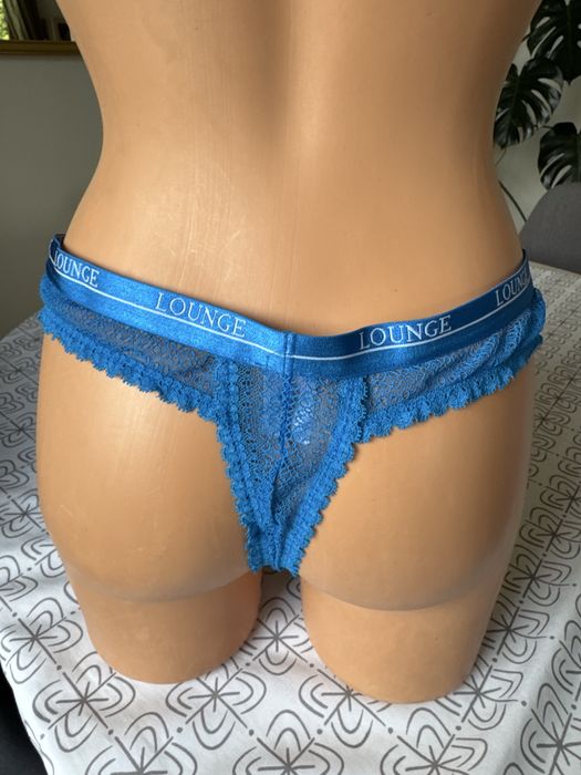 2 majtki M czarne i niebieskie