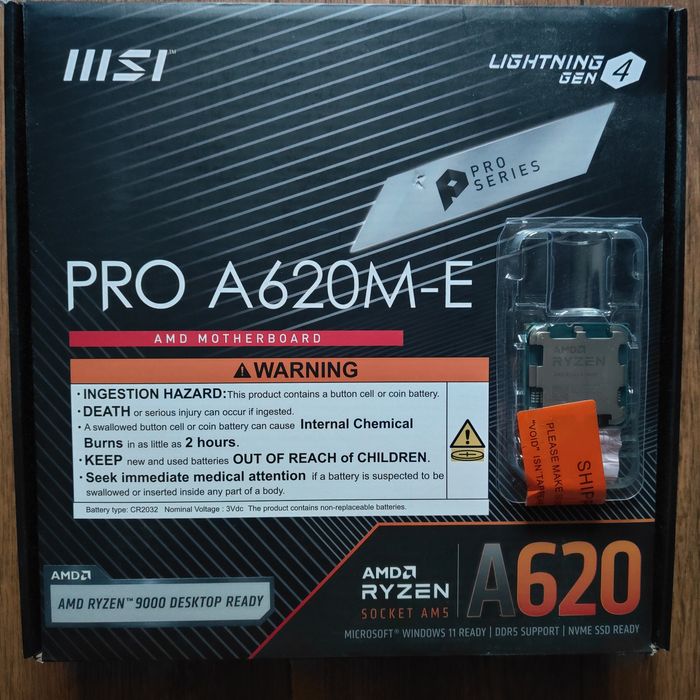 Ryzen 5 7400F/ MSI PRO A620M-E