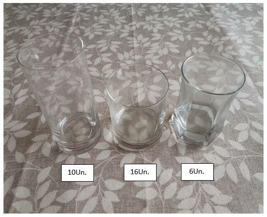 Conjunto de copos de vidro