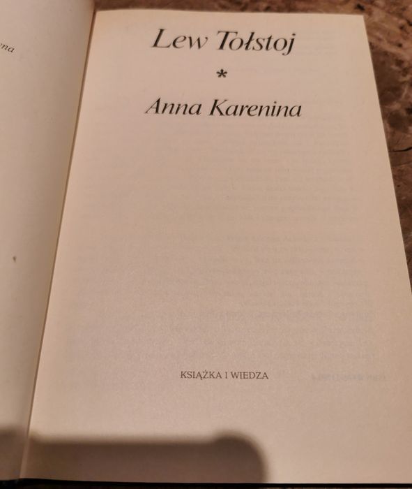 Anna Karenina - Lew Tołstoj cz. 1-4