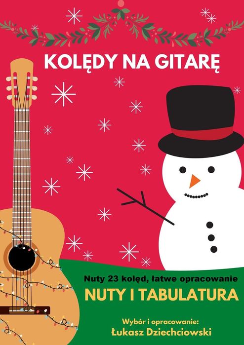 Nuty Kolędy na gitarę - nuty, tabulatura, akordy, słowa, 25 kolęd mp3