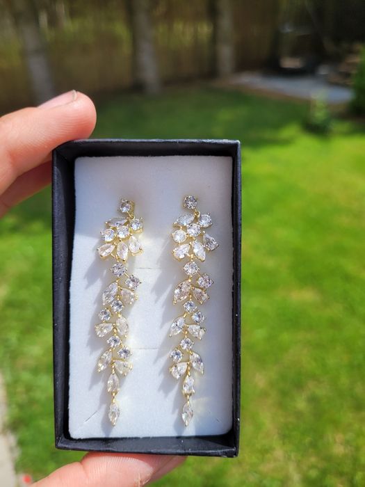 Komplet biżuterii bransoletka I kolczyki biżuteria ślubna prezent